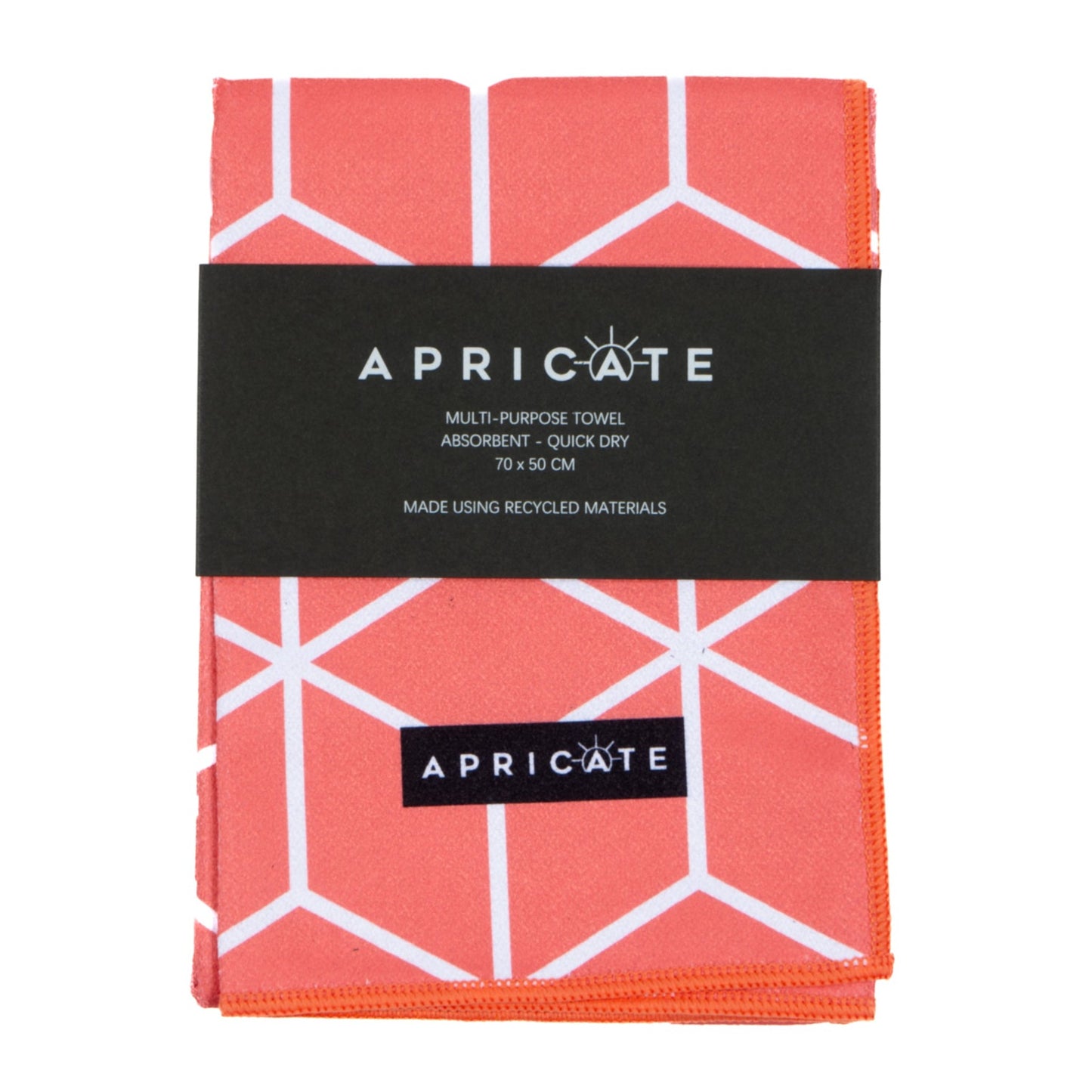 MULTI TEA/HAND TOWEL - CORAL